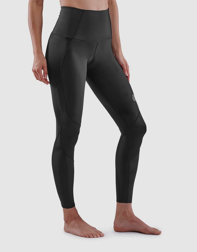 SKINS - SKINS Compression Women's Series-3 Activewear Long Tight Skyscraper Black