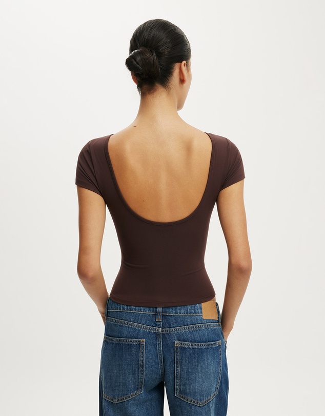Cotton On - Hold Me Scoop Back Tee