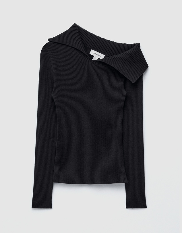 & Other Stories - Rib-Knit Off-Shoulder Top