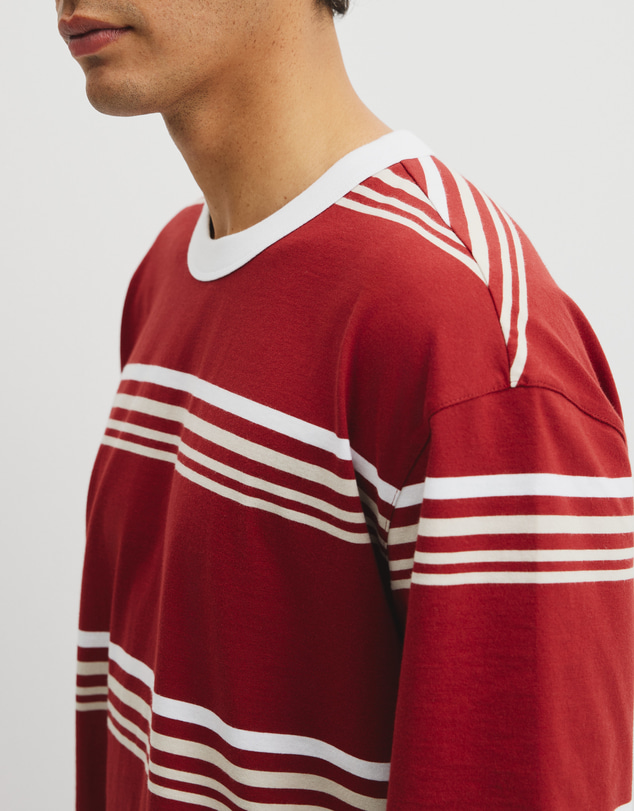 Country Road - Short Sleeve Boxy Stripe T-shirt