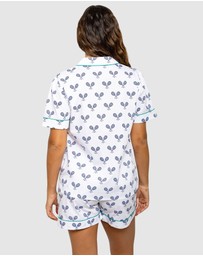 Sant And Abel - Women's Tennis Navy Short PJ Set