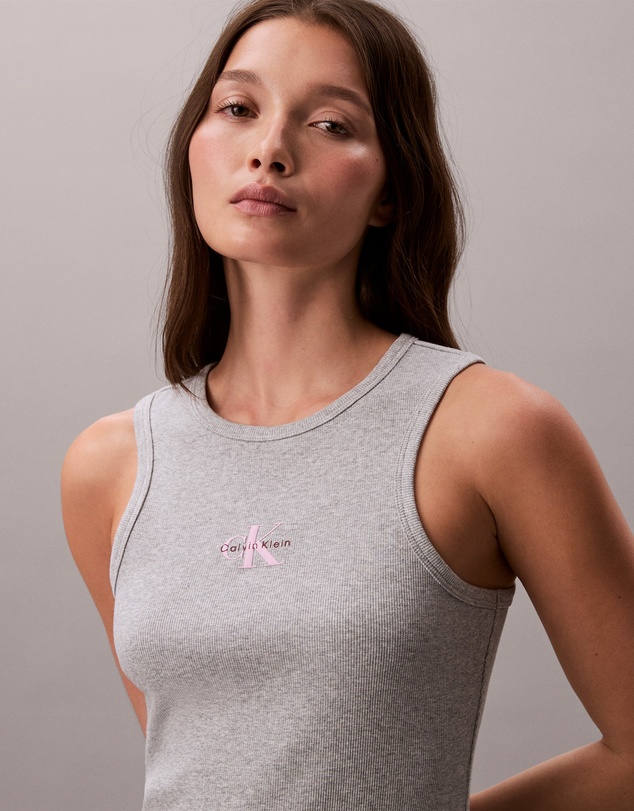Calvin Klein Jeans - Monogram Rib Midi Tank Dress