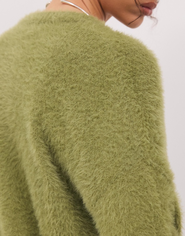 Calli - Rae Fluffy Knit Cardigan