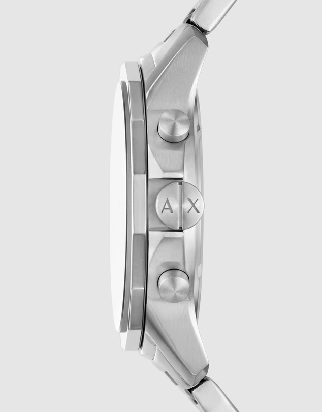 Armani Exchange - Silver Tone Chronograph Watch Set