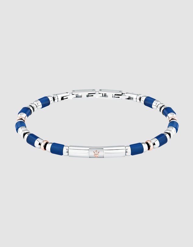 Maserati - Maserati Men's Iconic Agate Blue Bracelet