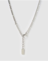 Arms Of Eve - Rose Heart Necklace - Silver