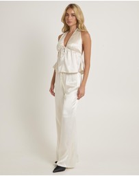 Alice In The Eve - Avery Halter Satin Top