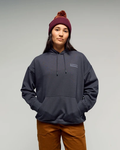 Kathmandu - Heritage Logo Slouchy Brushed Hoodie