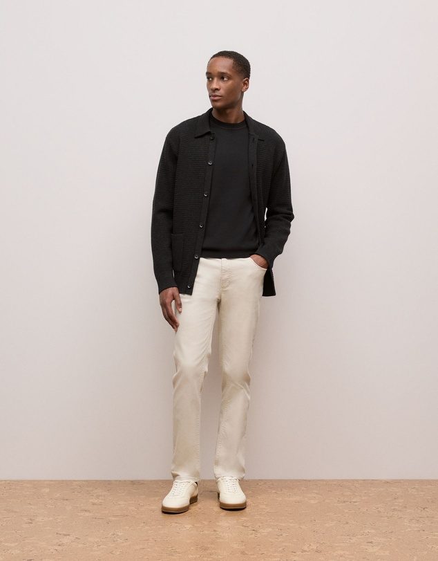 Trenery - Merino Classic Crew in Black