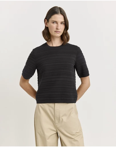 Toorallie - Parallel Knit Top