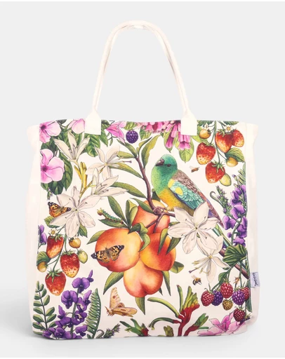 La La Land - Bountiful Harvest Large Canvas Tote