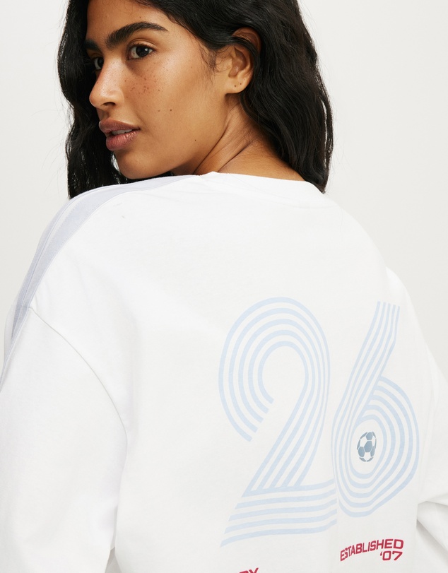 Cotton On Body Active - Long Sleeve Graphic Crew Tee
