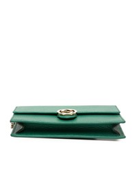 Pre-Loved by Azura Reborn - Pre-Loved Interlocking G Dollar Calfskin Wallet on Chain