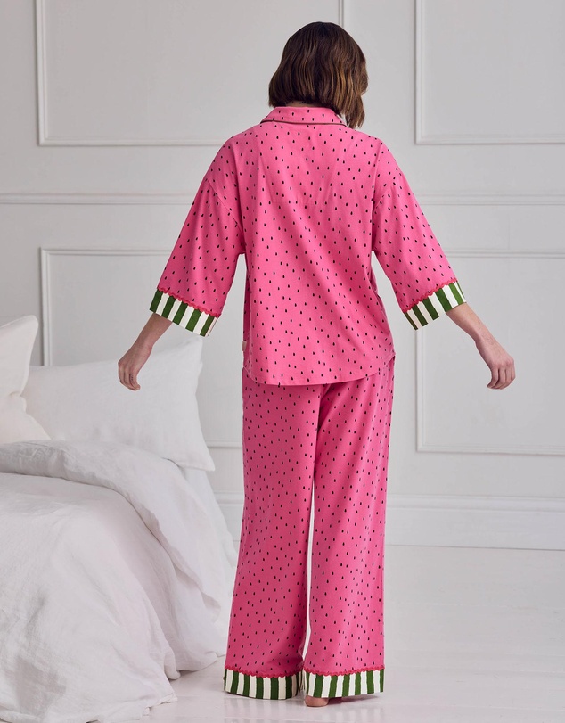Chelsea Peers - Organic Cotton Flared Long Pyjama Set