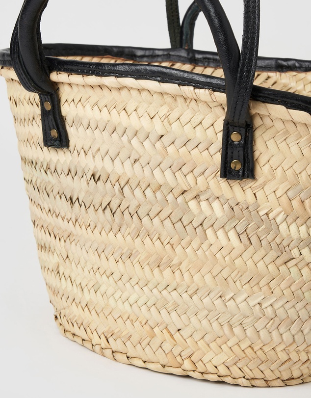 Miz Casa and Co - Mini Imogen Basket Bag Black
