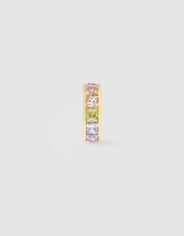 Wanderlust + Co - Rainbow Gem Gold 9mm Ear Cuff
