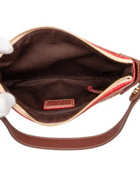 Pre-Loved by Azura Reborn - Pre-Loved 160th Anniversary Suede Trimmed Canvas Shoulder Bag
