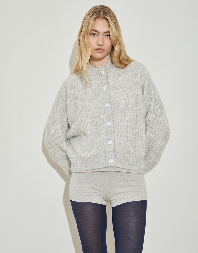 Maison Essentiele - Oversized Crew Neck Cardigan