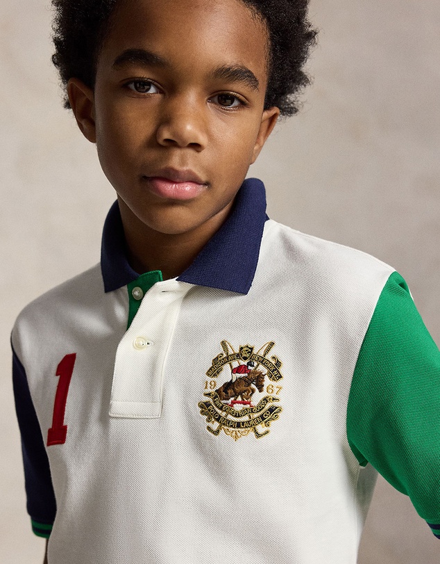 Polo Ralph Lauren - Color-Blocked Mesh Polo Shirt - Teens