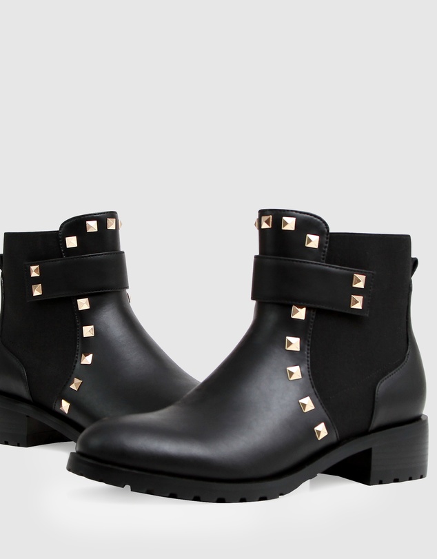 Belle & Bloom - City Lights Leather Ankle Boot