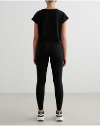 Aim'n - Soft Basic Roll-Sleeve Top