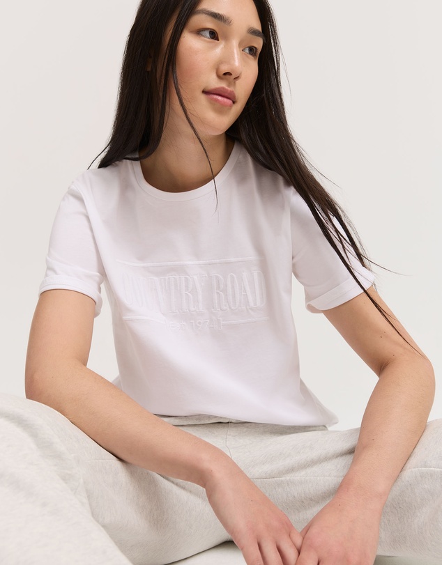 Country Road - Australian Cotton Heritage Embroidered T-shirt