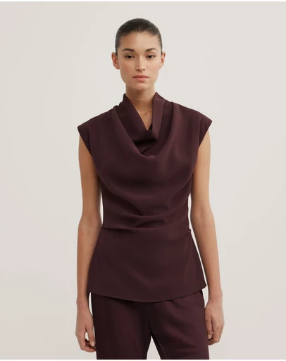 Witchery - Crepe Cowl Tank Top