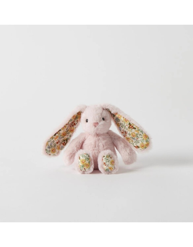 Jiggle and Giggle - Floral Pink Bunny Rattle