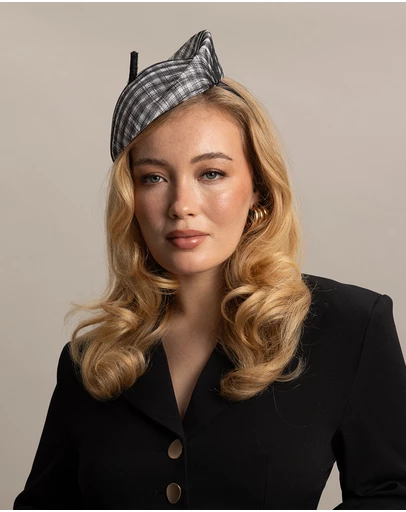 Morgan & Taylor - Raquel Fascinator in Black and White
