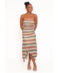 Petal & Pup - Navia Midi Dress - Multi Stripe