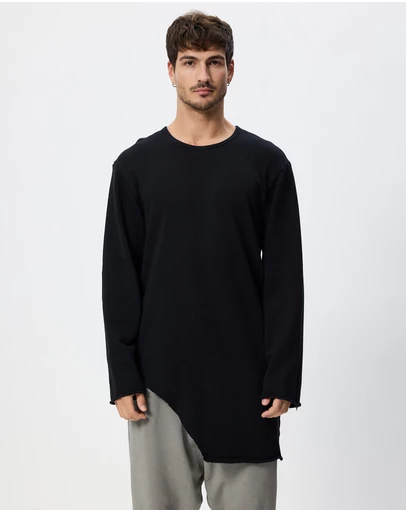 Surrounded By Ghosts - The Phenakite French Terry Assymetrical Hem Jumper
