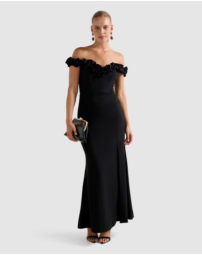 Connie Off Shoulder Ruffle Maxi Dress by Forever New Online | THE ICONIC |  Australia