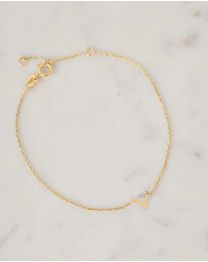 Luna Rae - Solid Gold - Water Element Diamond Bracelet
