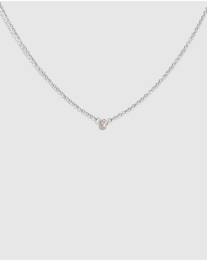 Molten Store - The Silver Diamond Speck Necklace