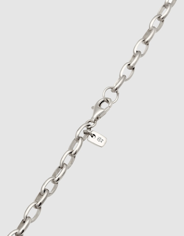 Kuzzoi - ICONIC EXCLUSIVE - Bi-Color Oval Link Chain Necklace in 925 Sterling Silver