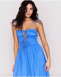 MINKPINK - Liana Tie Detail Midi Dress