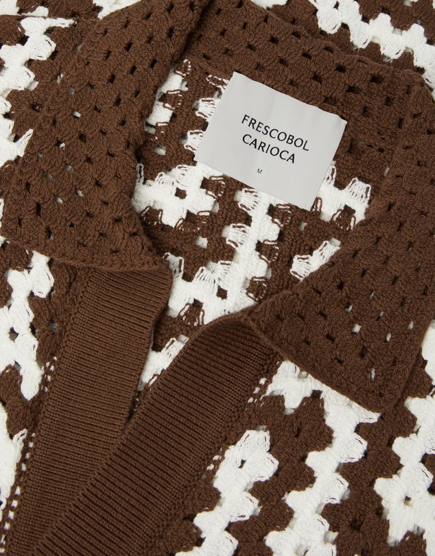 Frescobol Carioca - Pinto Cotton Crochet SS Cardigan