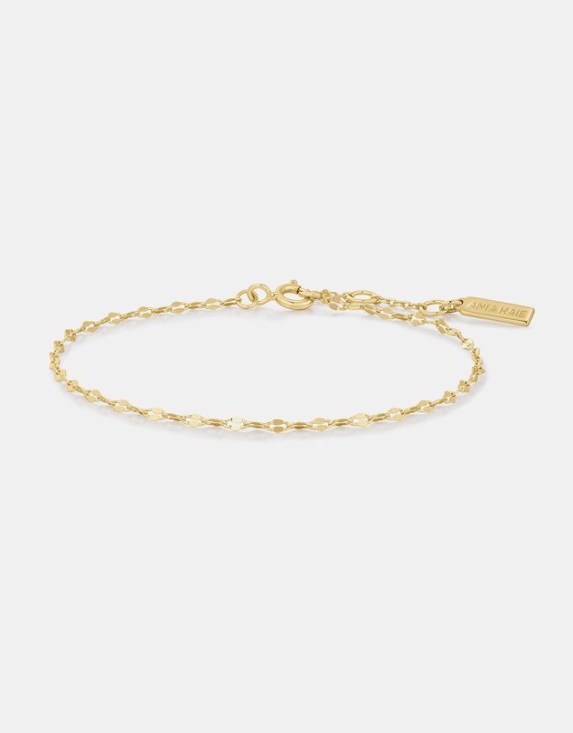 Ania Haie - Gold Textured Chain Bracelet