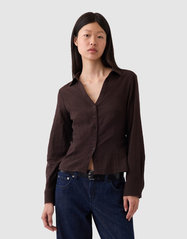 GAP - LS Fitted Dobby Shirt