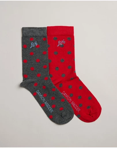 Damson Madder - 2-Pack Calf Socks