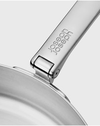 Joseph Joseph - Space Steel Stainless-steel Frying Pan with Folding Handle - 20cm