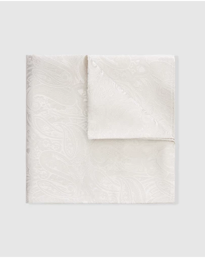 Politix - Silk Paisley Jacquard Pocket Square
