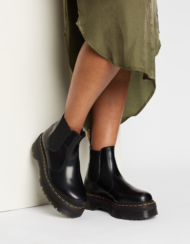 Dr Martens - Unisex 2976 Quad Leather Platform Chelsea Boots