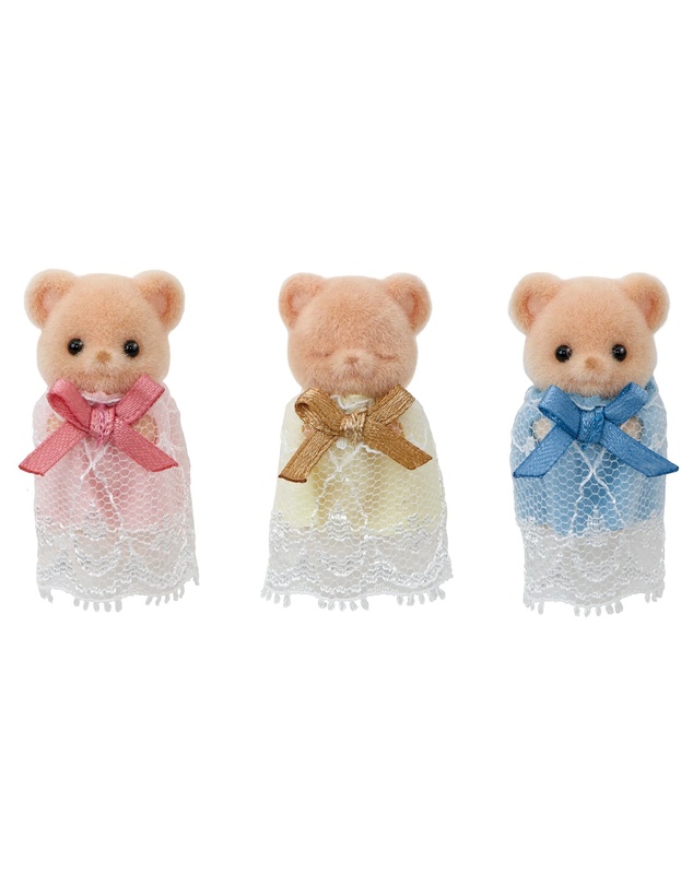 Sylvanian Families - Biscuit Bear Sleepy Triplets