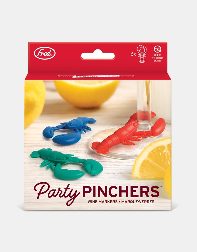 FRED - Party Pinchers-Drink Markers-Set of 6