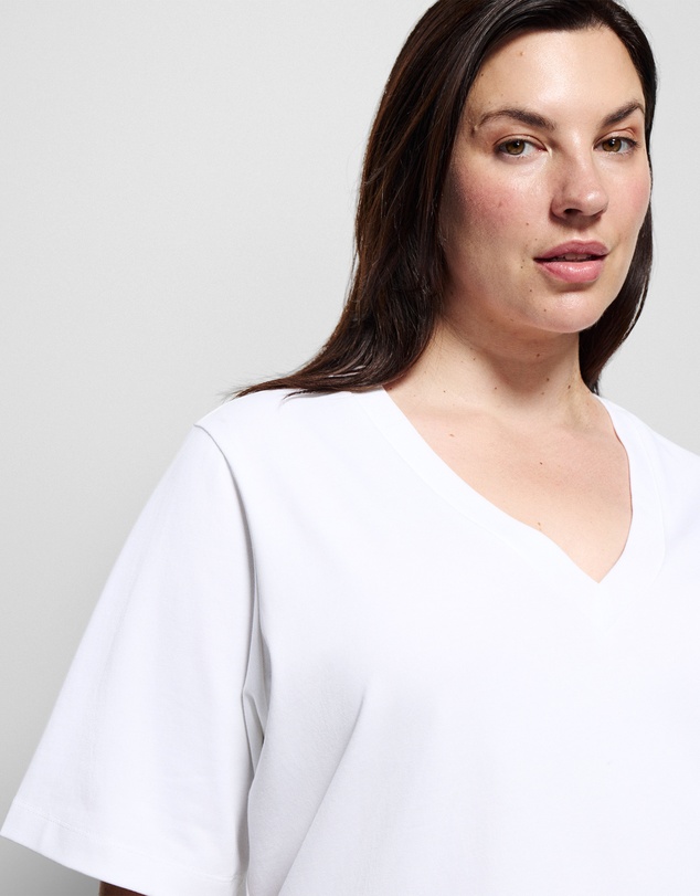 Commonry - Cotton V Neck T Shirt