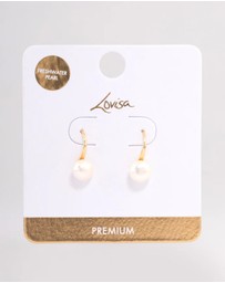 Lovisa - Gold Plated Freshwater Pearl Small Hook Drop Earrings