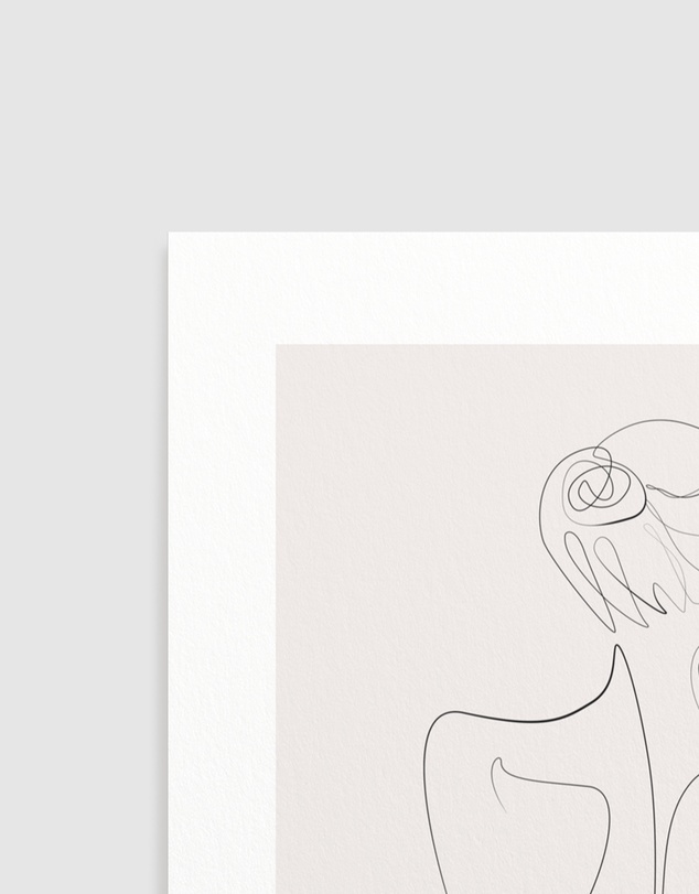 Olive et Oriel - Line Figure I Art Print