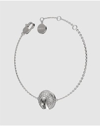 Furla - Furla Flow Crystal Pendant Silver-Tone Bracelet