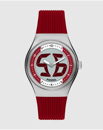 Fossil - Archival Big Tic Red Analogue-Digital Watch